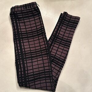 Topshop velvet accent leggings
